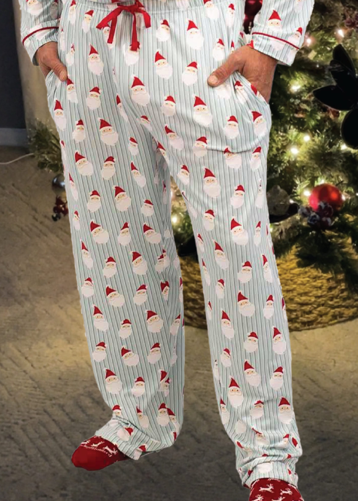 Jolly Santa Unisex Pajama Pants