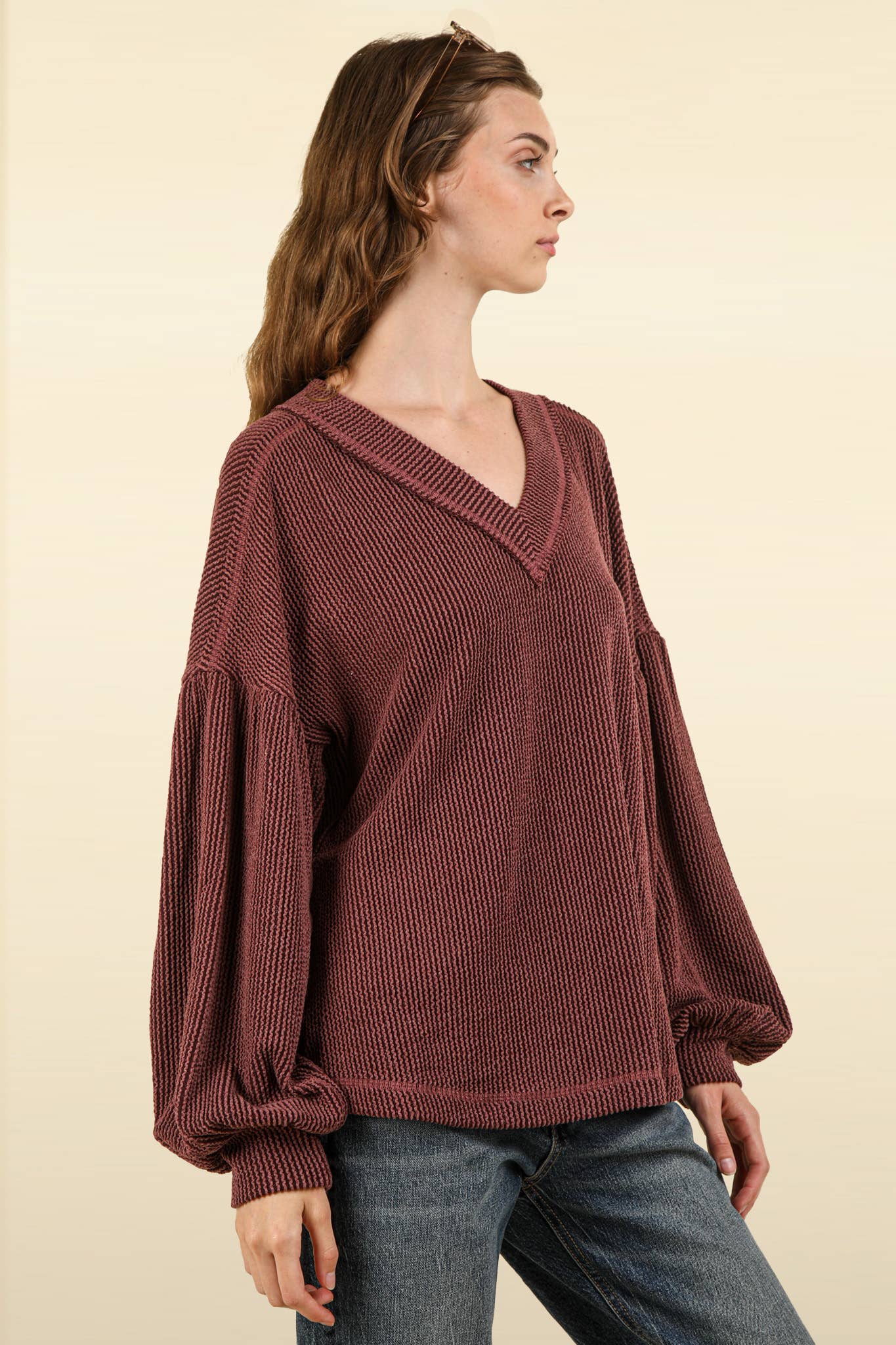 Otto V-Neck Knit Top