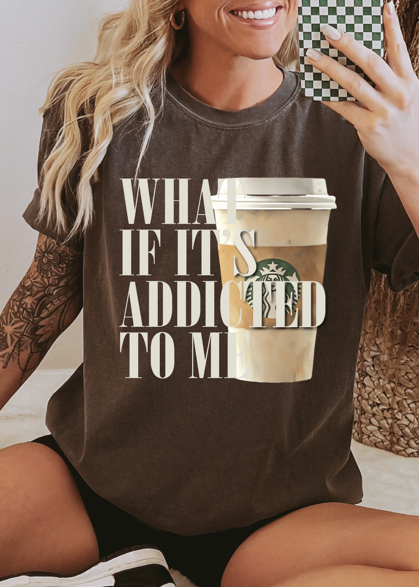 Addicted To Me Custom Comfort Color Drinks