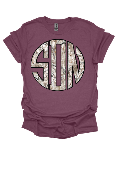 Winter Camo Personalized Graphic Tee