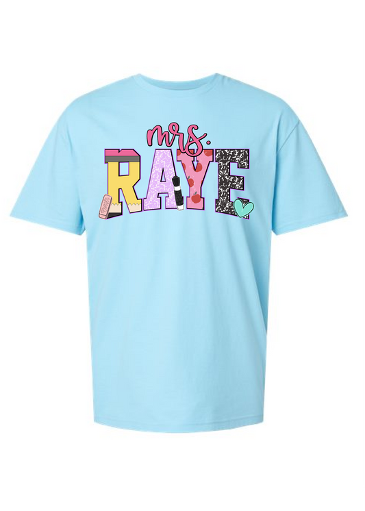 Teacher Alpha Personalized Tee