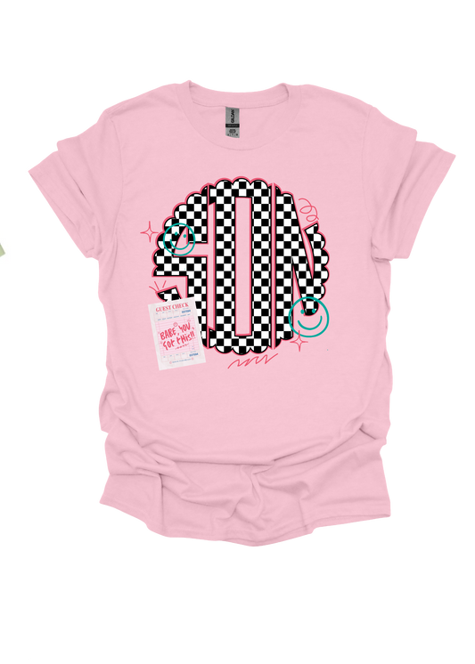 Monogram Guest Check Graphic Tee