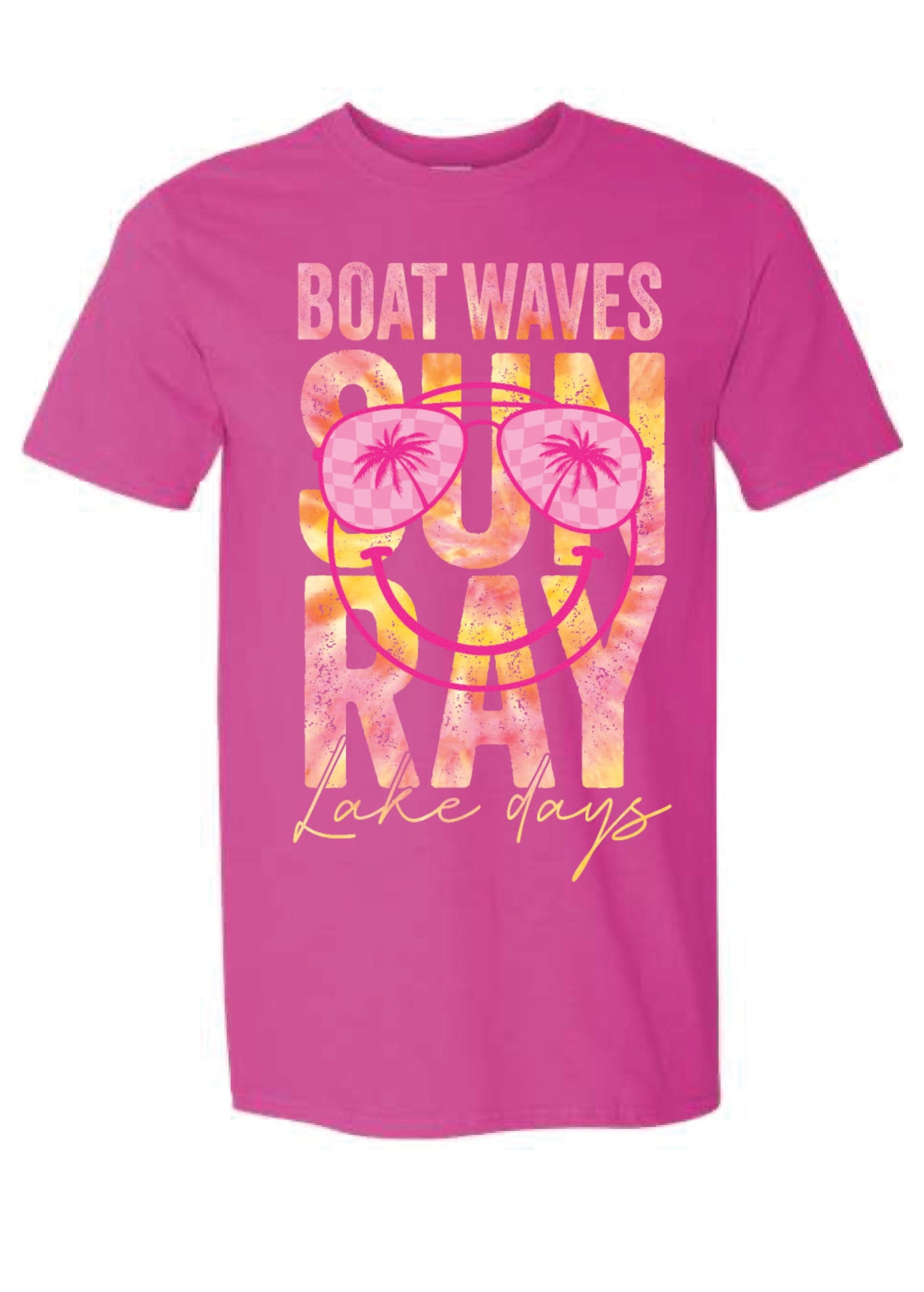 Boat Waves Lake Days Tee