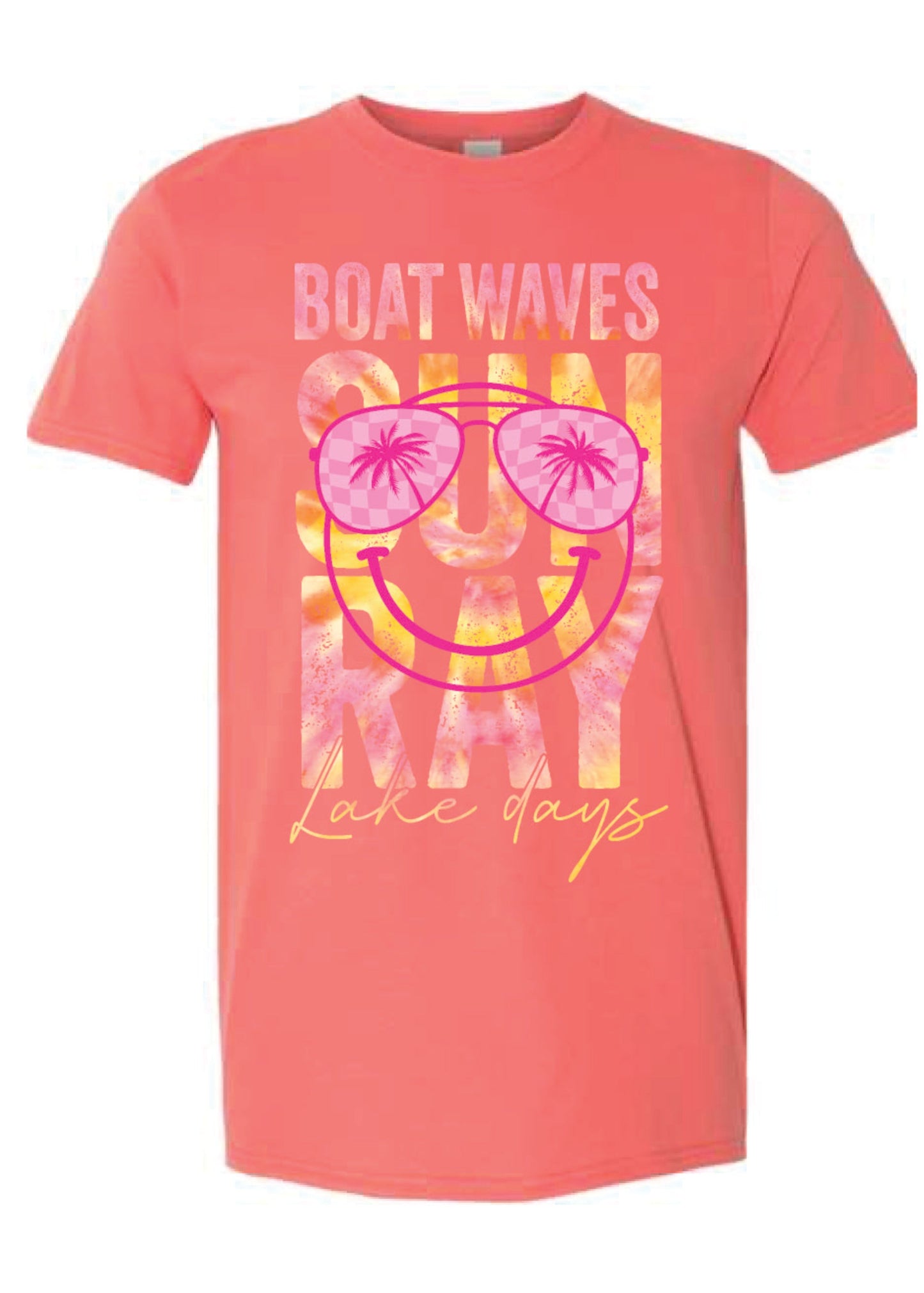 Boat Waves Lake Days Tee