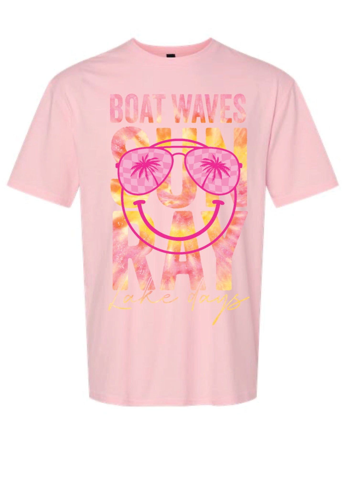 Boat Waves Lake Days Tee