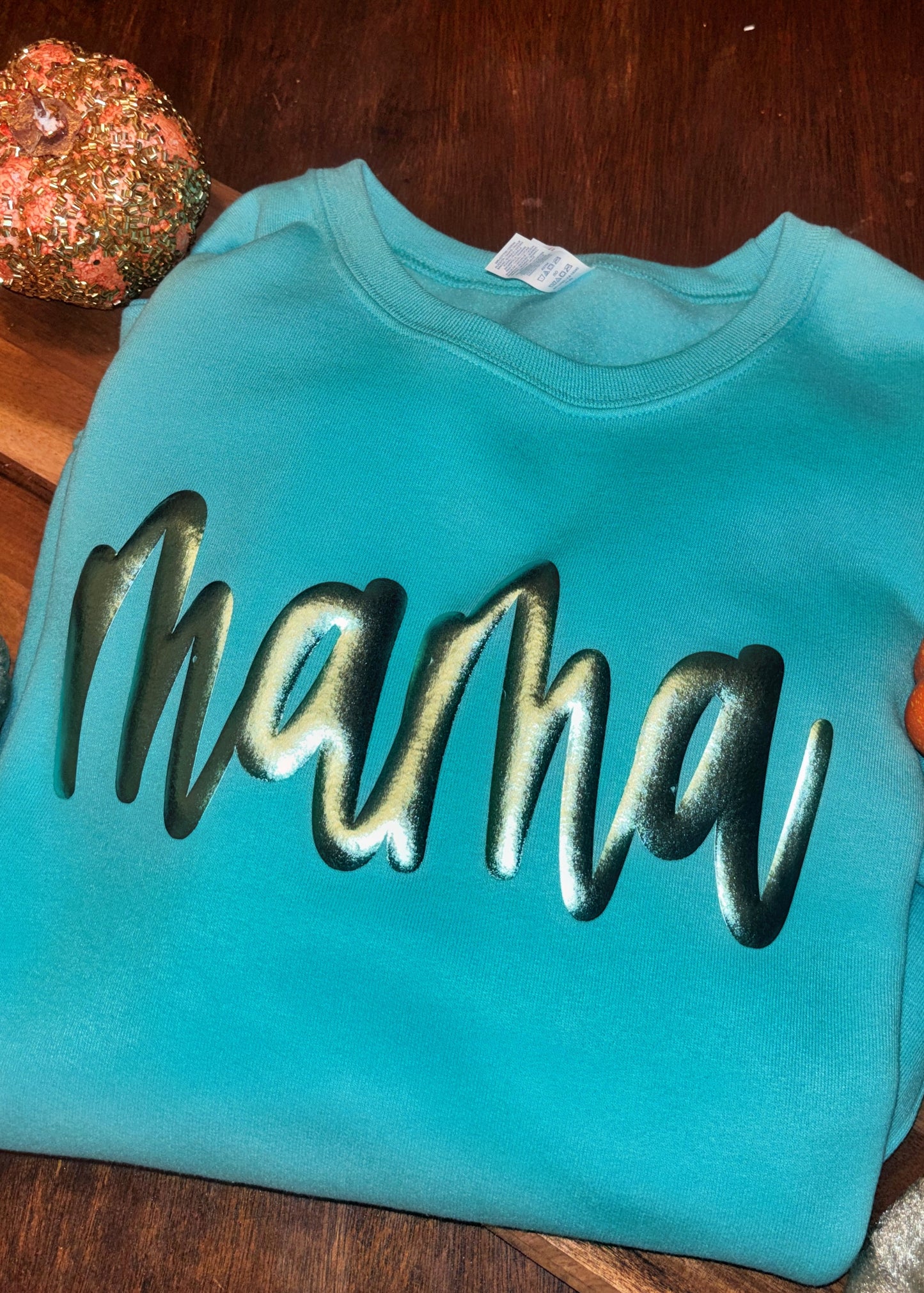 Metallic Puff Sweatshirt