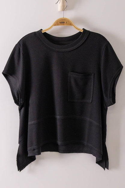 Waffle Wave Flare Top