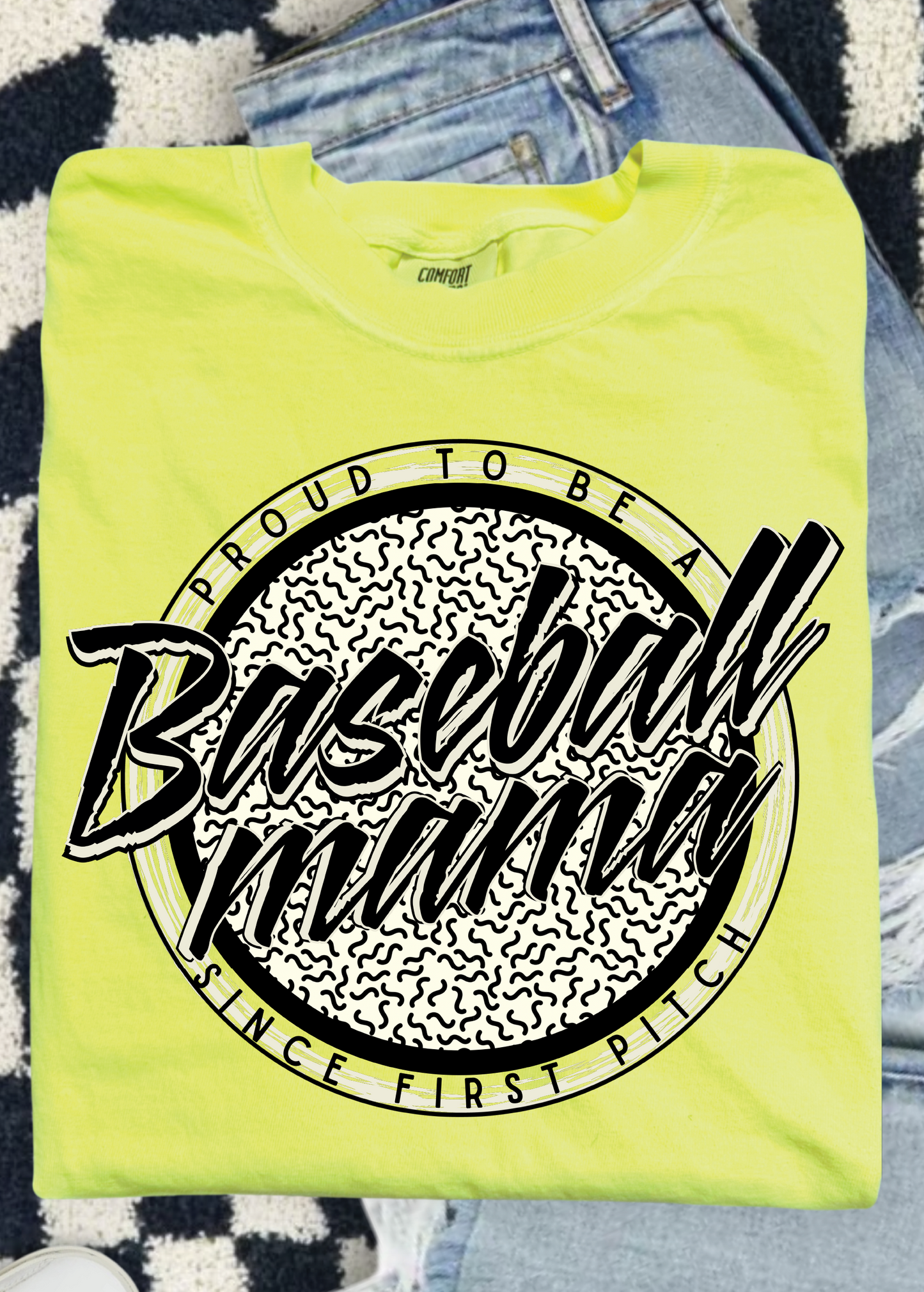 Baseball Mama Retro Comfort Color