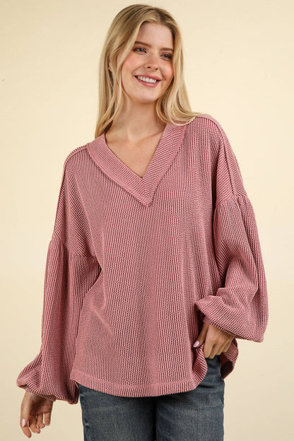 Otto V-Neck Knit Top