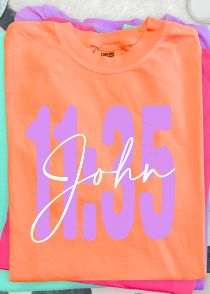 Comfort Color Custom Bible Verse Tee