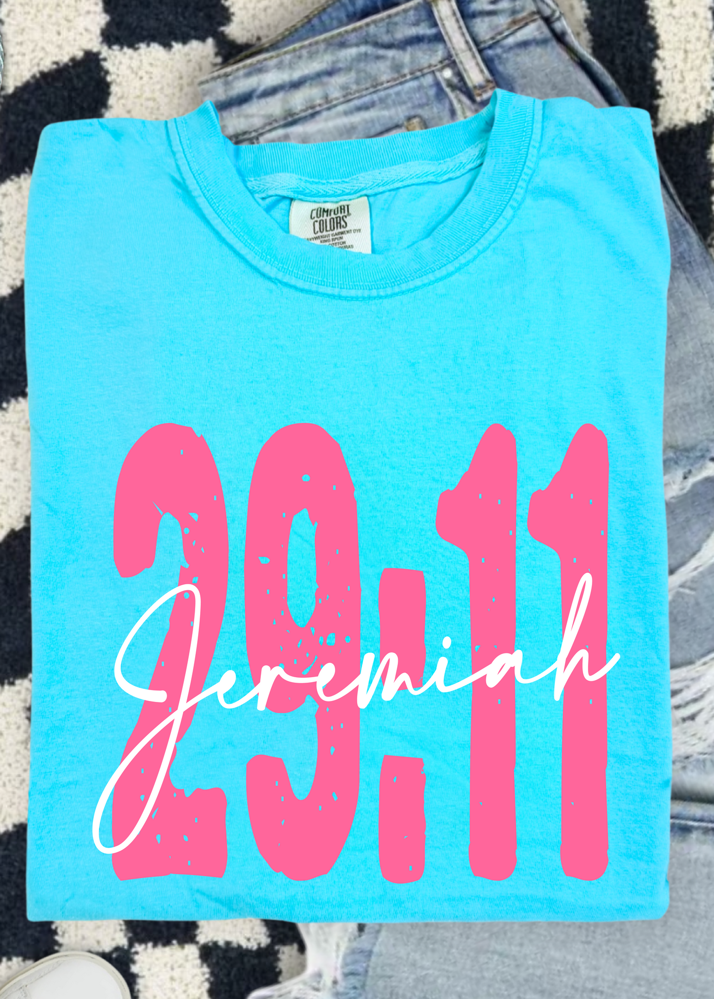 Comfort Color Custom Bible Verse Tee