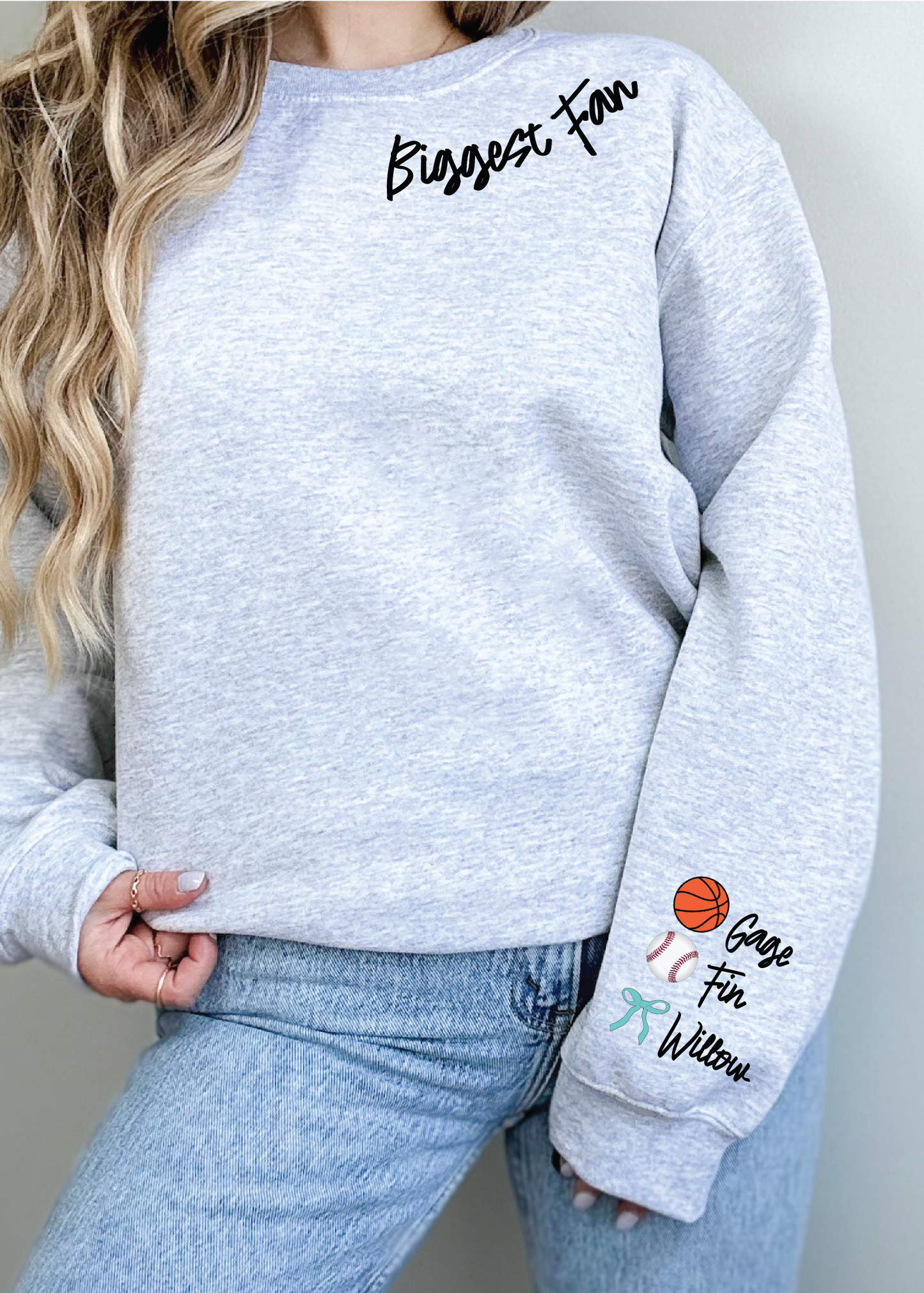 Biggest Fan Custom Sweatshirt