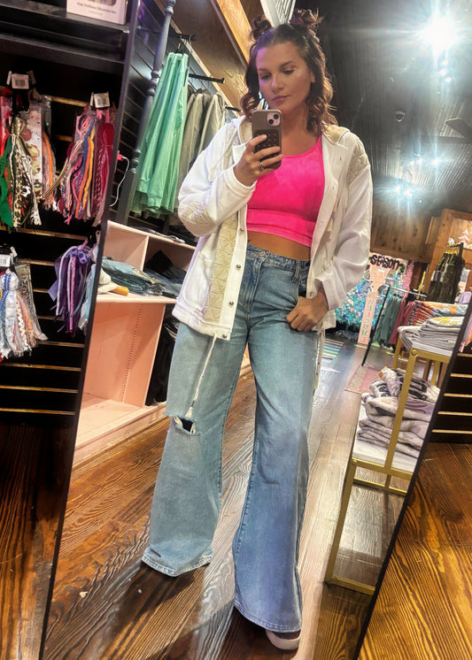 Billie Relaxed Rise Baggy Wide Leg Jean