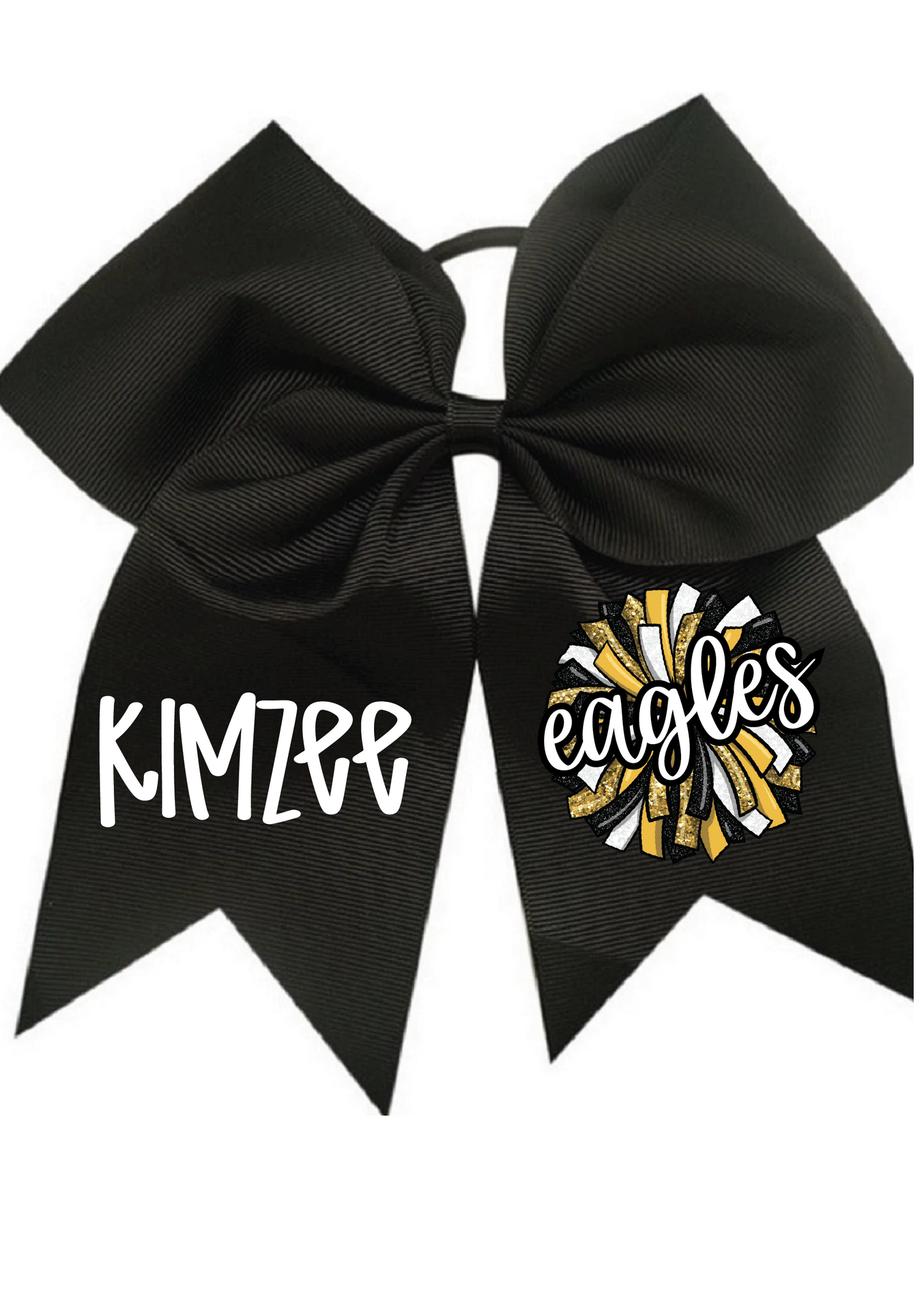 SPIRIT POM NAME CHEER BOW