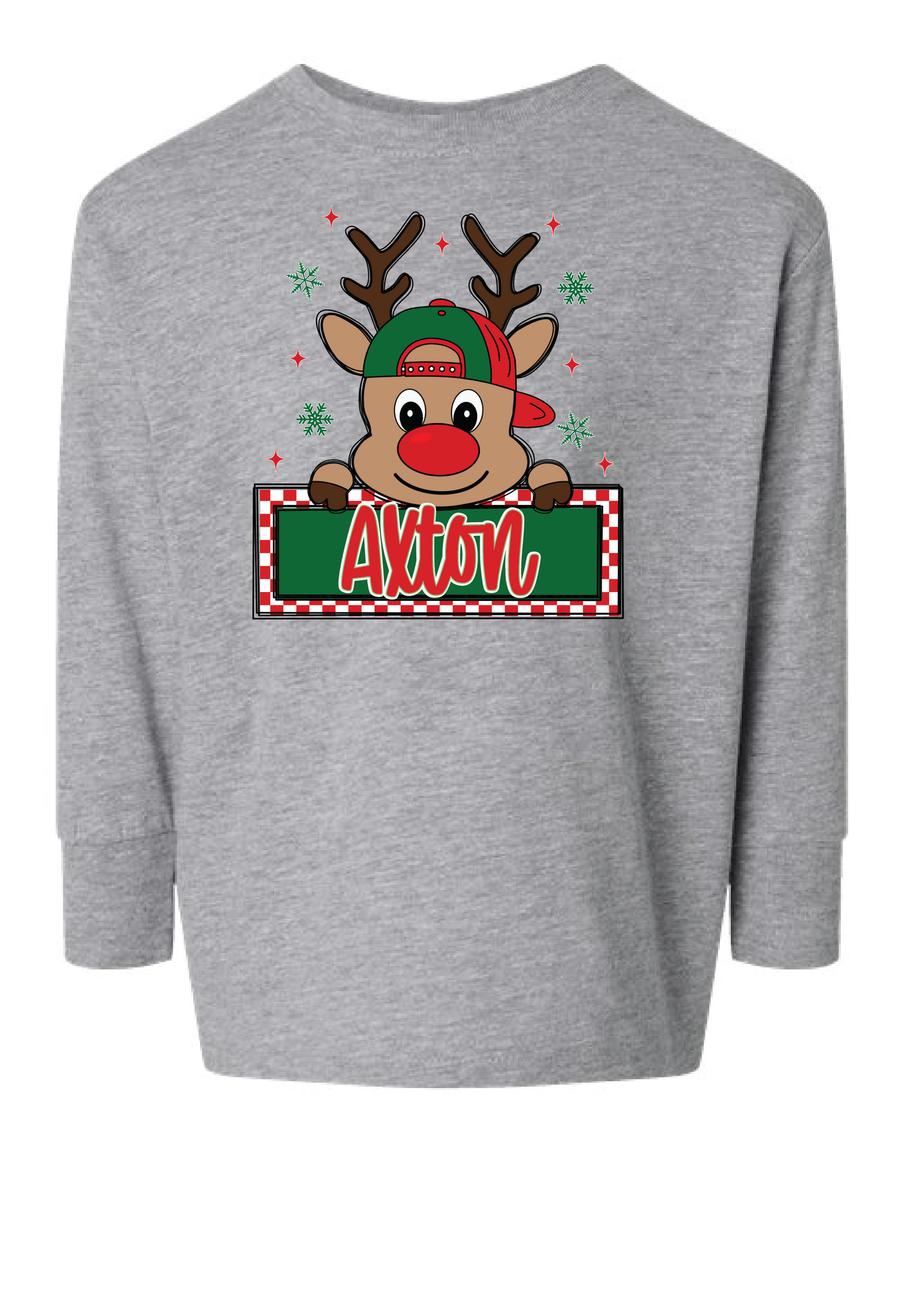 Boy Reindeer Name Drop Longsleeve