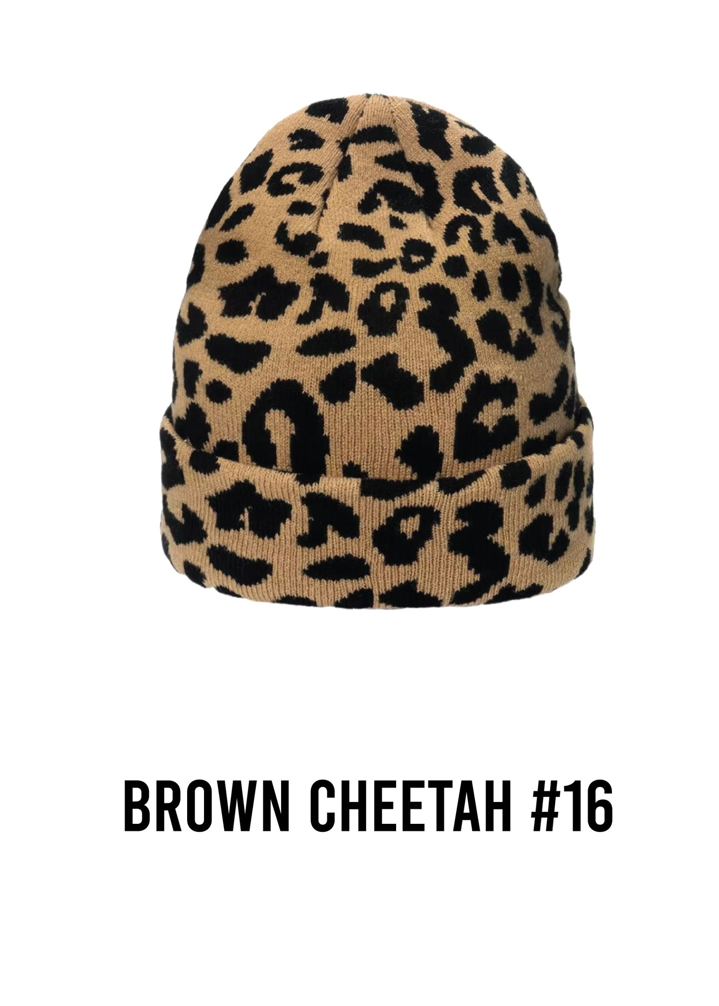 Custom Animal Print Patch Beanie