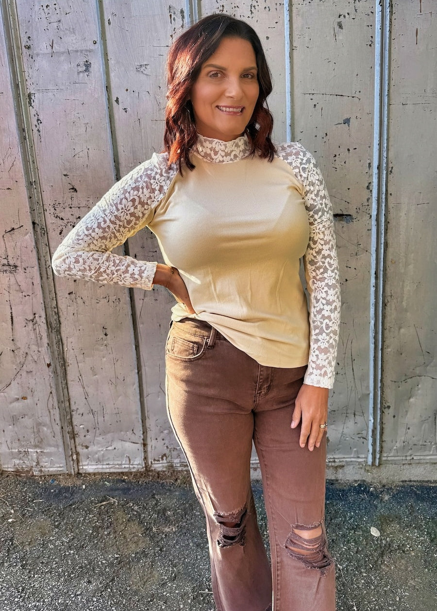 Floral Lace Slim Top