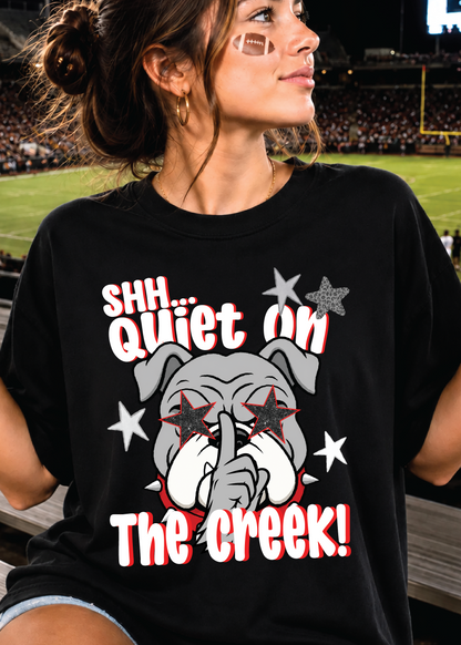 SHH.. Quiet on the Creek Mascot Tee/Sweatshirt