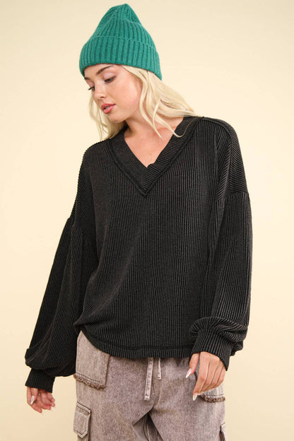 Otto V-Neck Knit Top