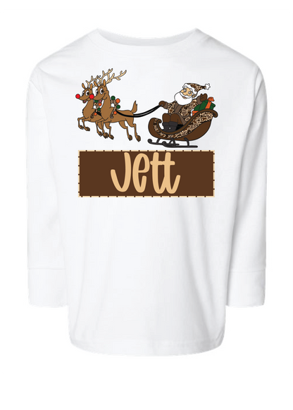 Camo Santa Namedrop Long Sleeve