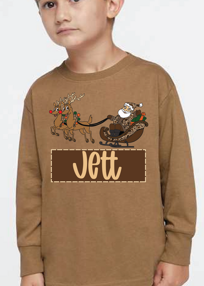 Camo Santa Namedrop Long Sleeve