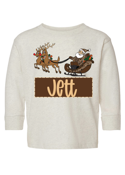 Camo Santa Namedrop Long Sleeve