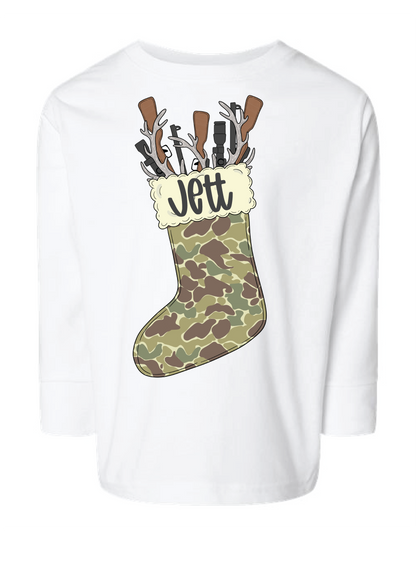 Camo Stocking Namedrop Long Sleeve