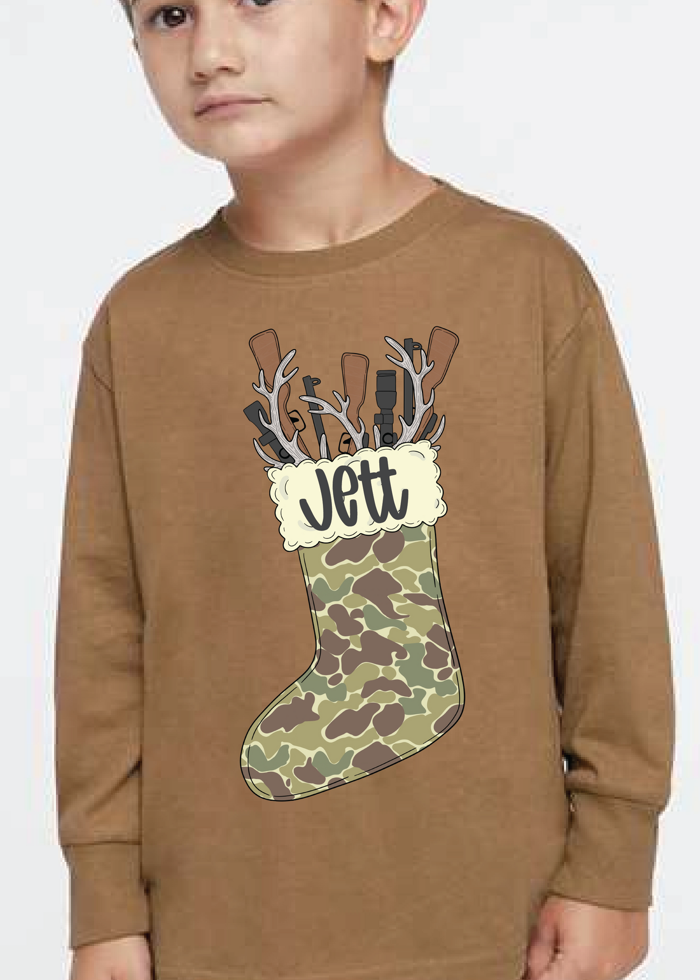 Camo Stocking Namedrop Long Sleeve