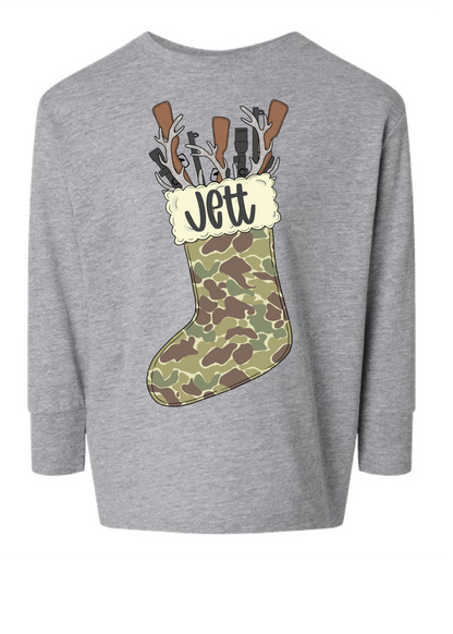 Camo Stocking Namedrop Long Sleeve