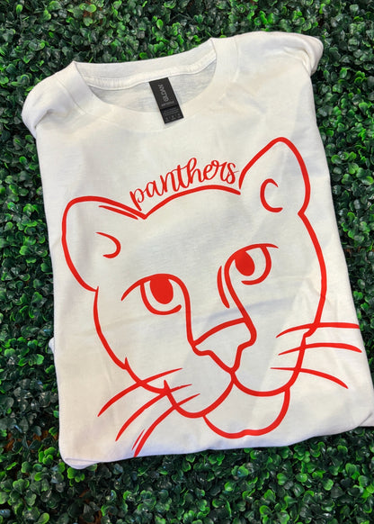 Panthers Doodle Mascot Tee