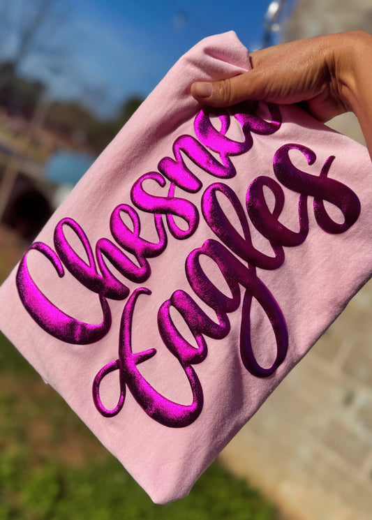 Comfort Color Metallic Puff Graphic Tee