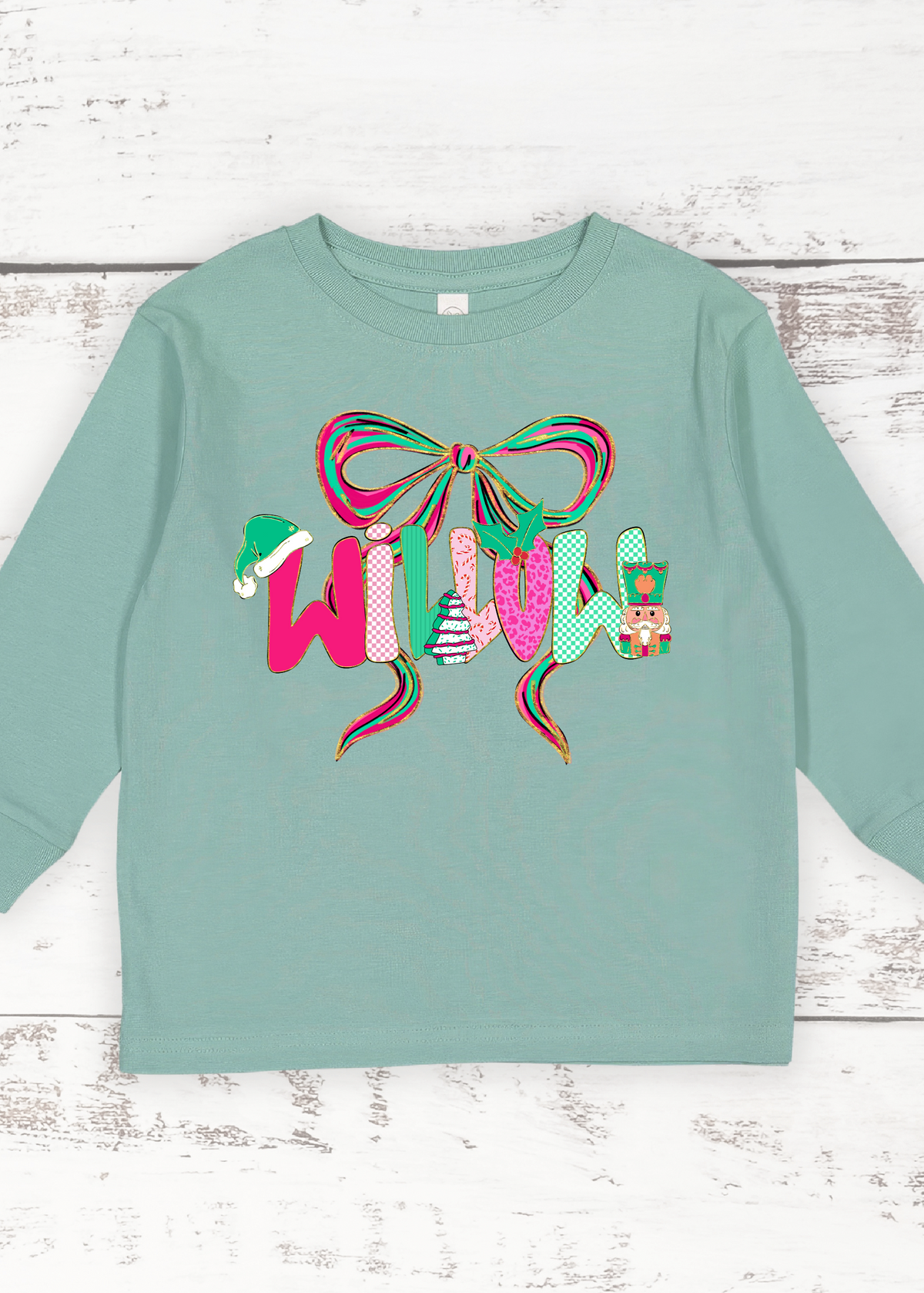 Holly Jolly Girly Long Sleeve Tee
