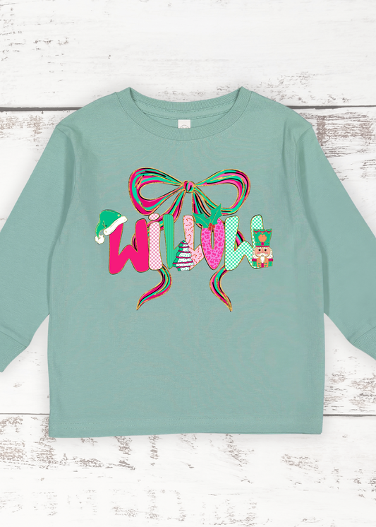 Holly Jolly Girly Long Sleeve Tee