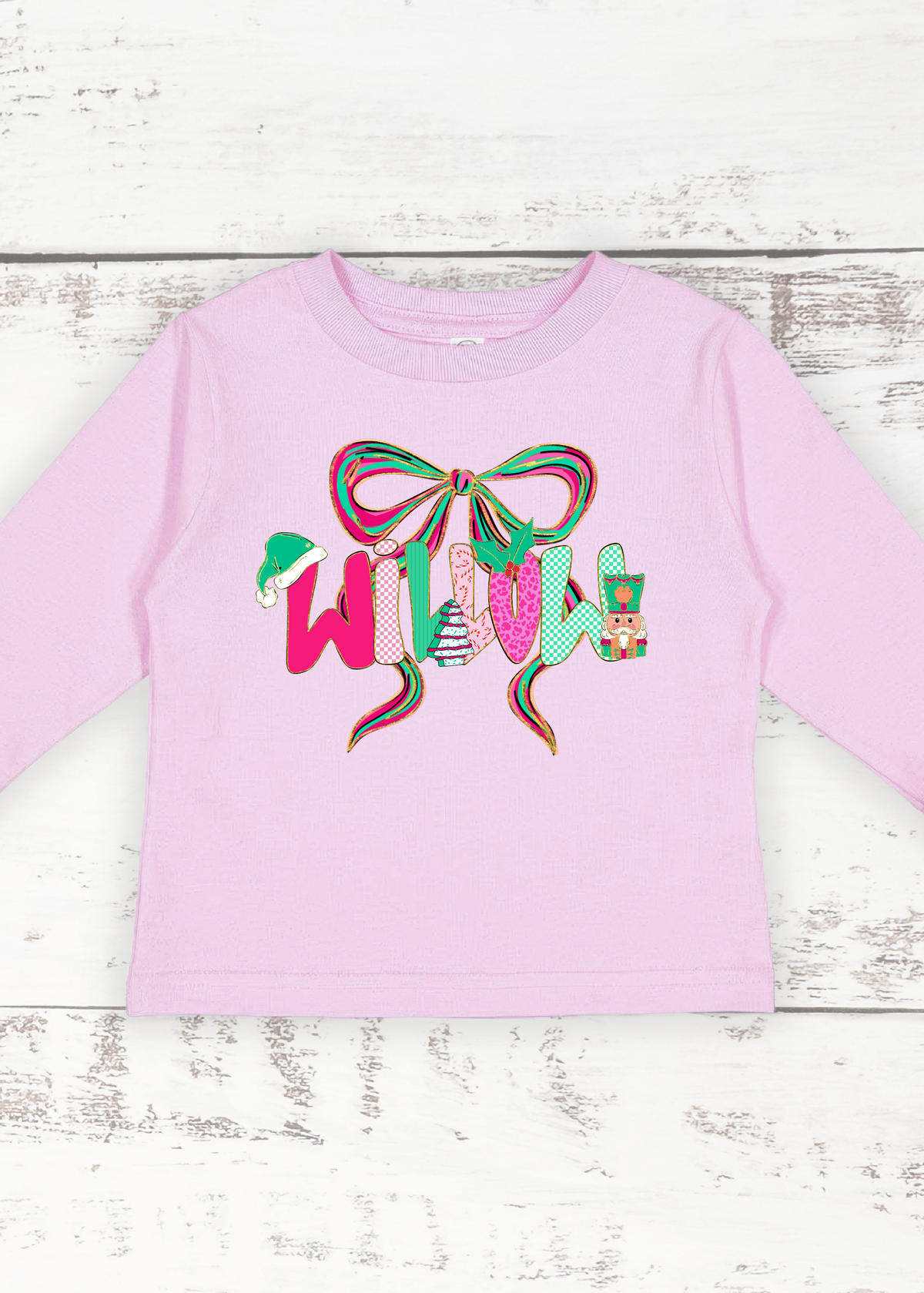 Holly Jolly Girly Long Sleeve Tee