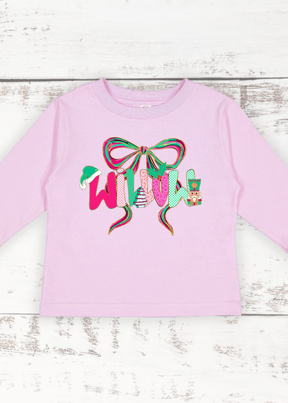 Holly Jolly Girly Long Sleeve Tee