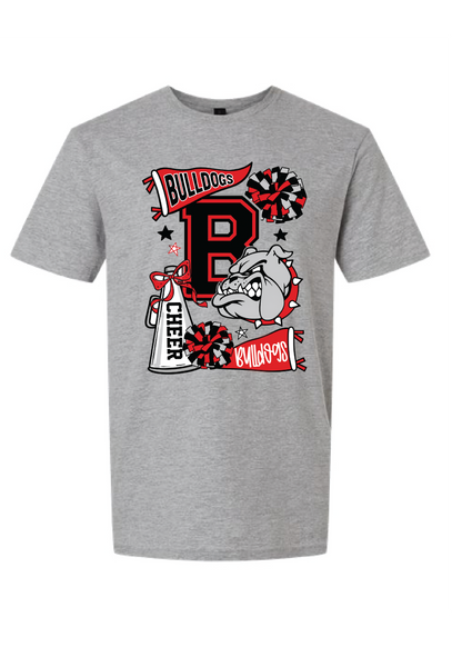 Bulldog Collage Tee