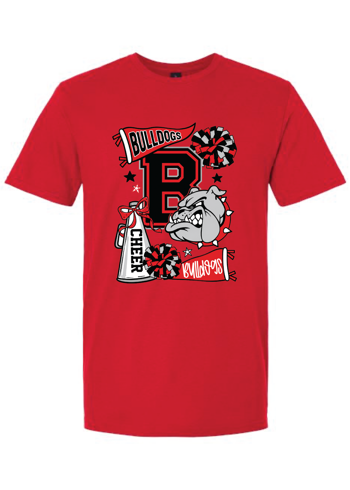 Bulldog Collage Tee