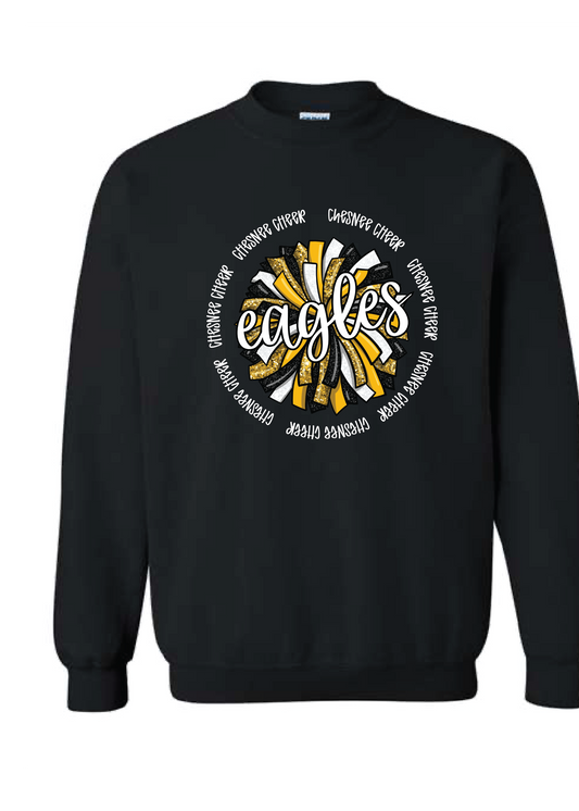 Eagles Spirit Pom Crewneck Sweatshirt