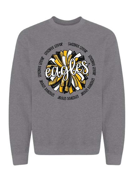 Eagles Spirit Pom Crewneck Sweatshirt