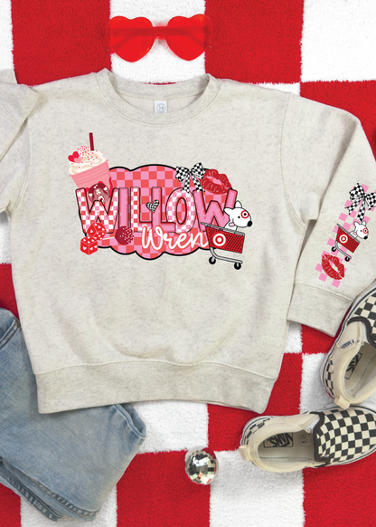 Valentine's Day Favorite Things Namedrop Sweatshirt