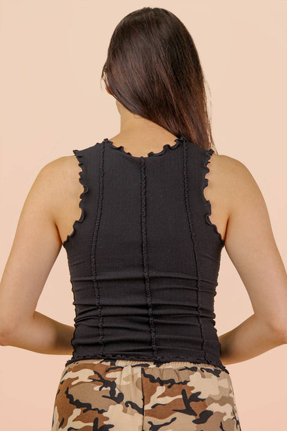 Flirt Hem Fitted Top