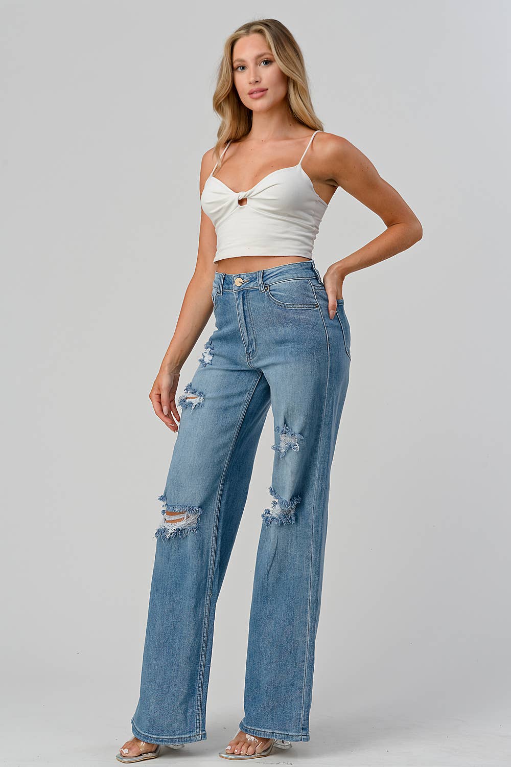 Downtown Distress Jeans