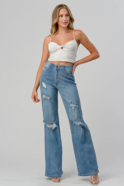 Downtown Distress Jeans