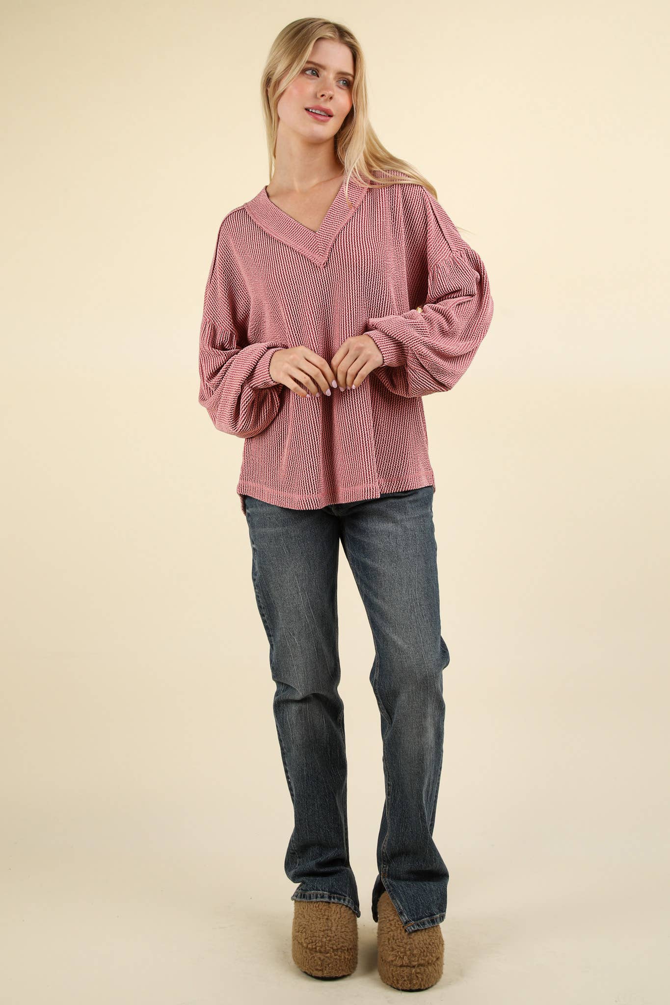 Otto V-Neck Knit Top