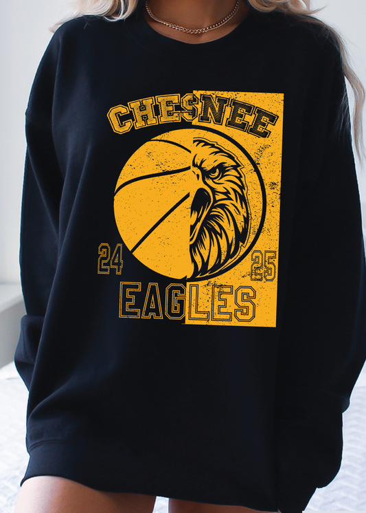 Chesnee Cheer Split Basketball Sweatshirt