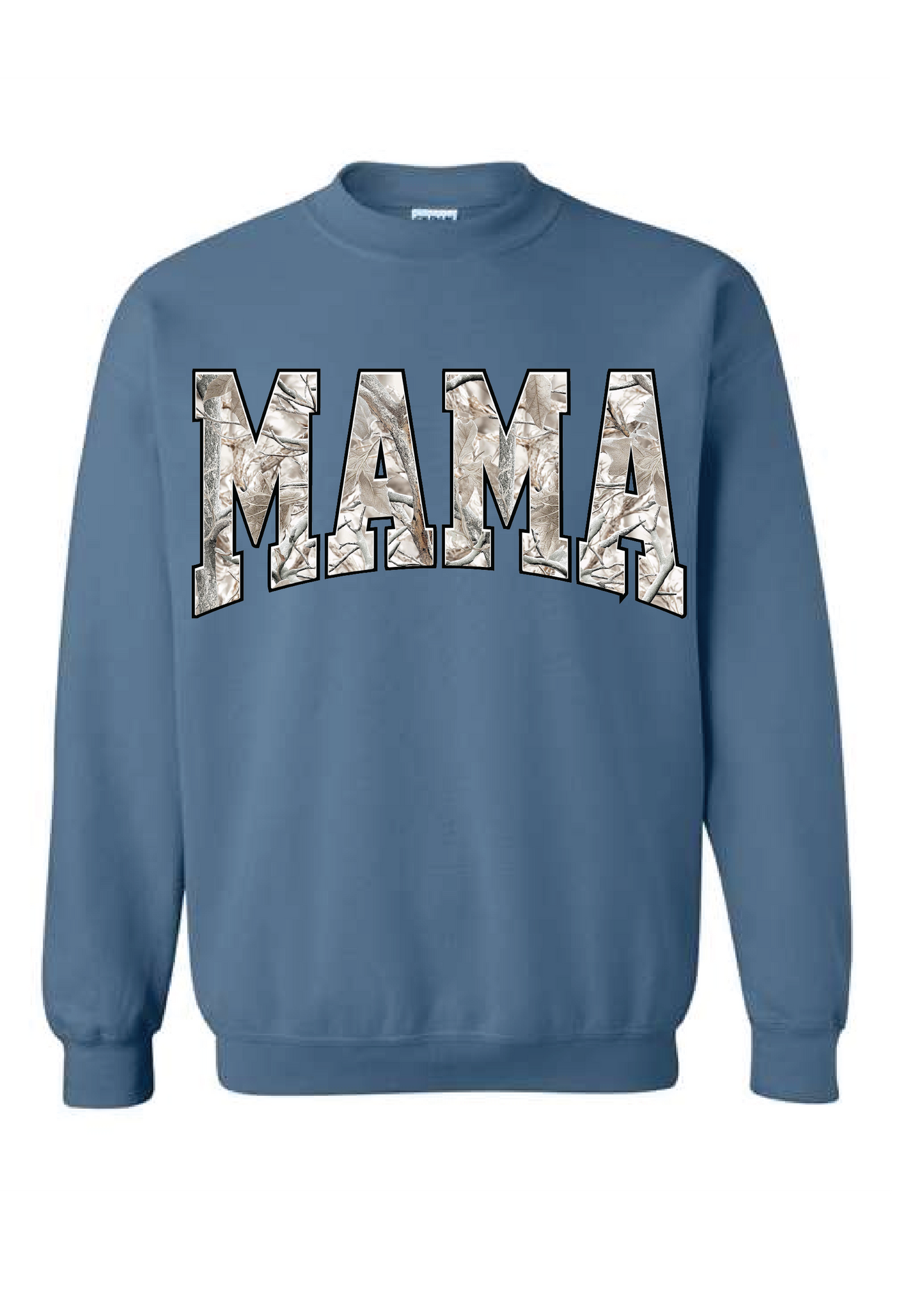 PERSONALIZED VARSITY WINTER CAMO SWEATSHIRT