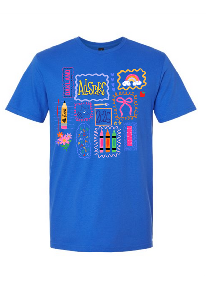 Oakland Allstars Doodle Collage Tee