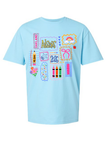 Oakland Allstars Doodle Collage Tee