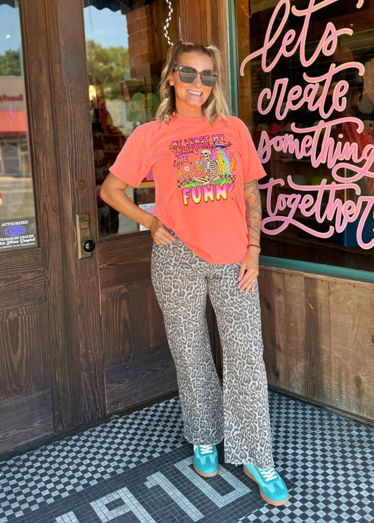 She's A Wild One Leopard Jeans