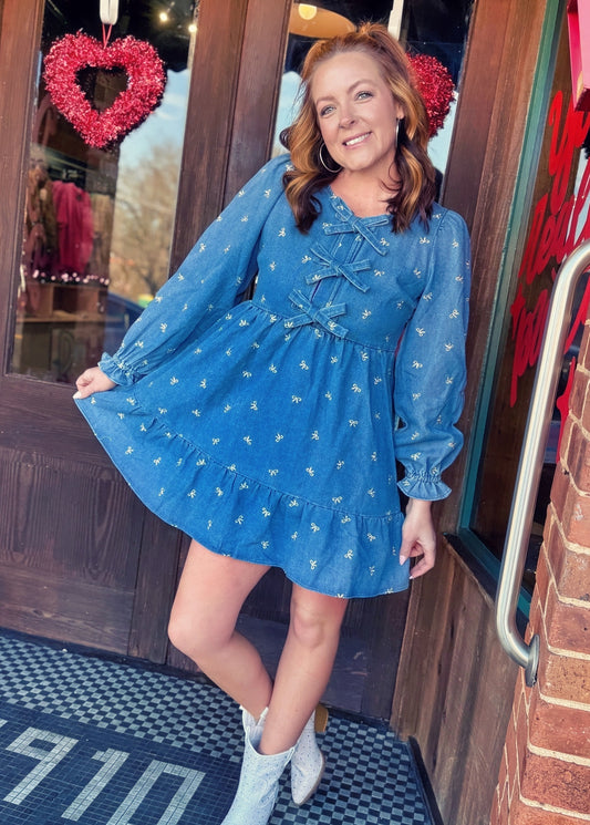 BLUEBELL BOW DRESS